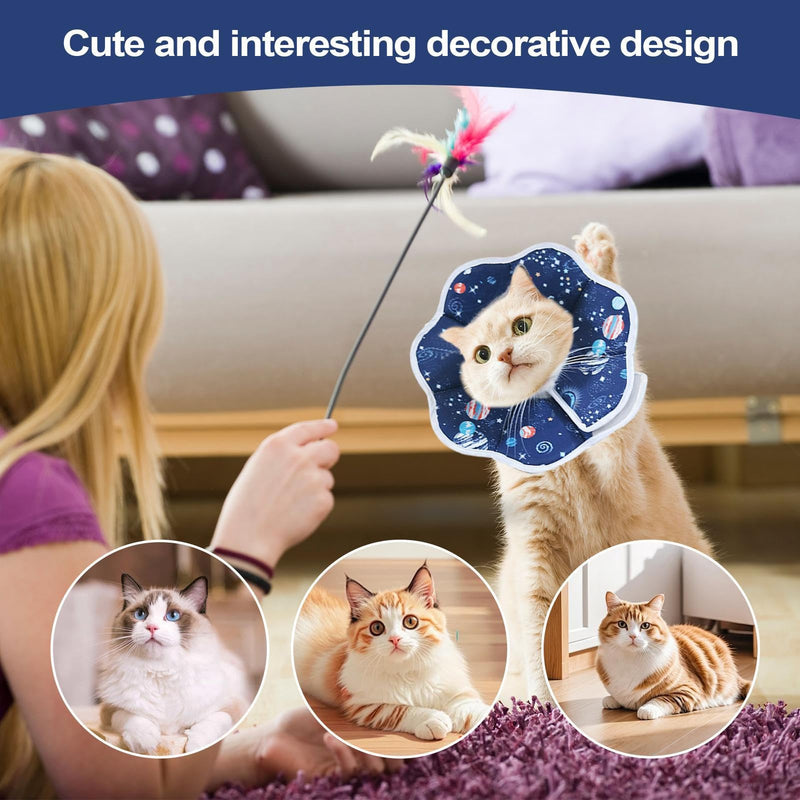 Genérico Cone Collars for Cats | Surgical Elizabethan Bell for Dogs - Adjustable Neck Cover Prevents Licking for Cats, Puppies and Small and Large Animals