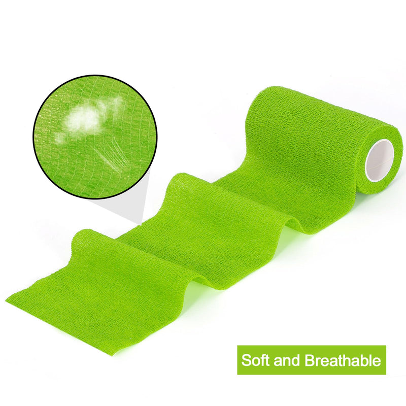 12 Rolls of Self-Adhesive Wrap 10cm Cohesive Wrap