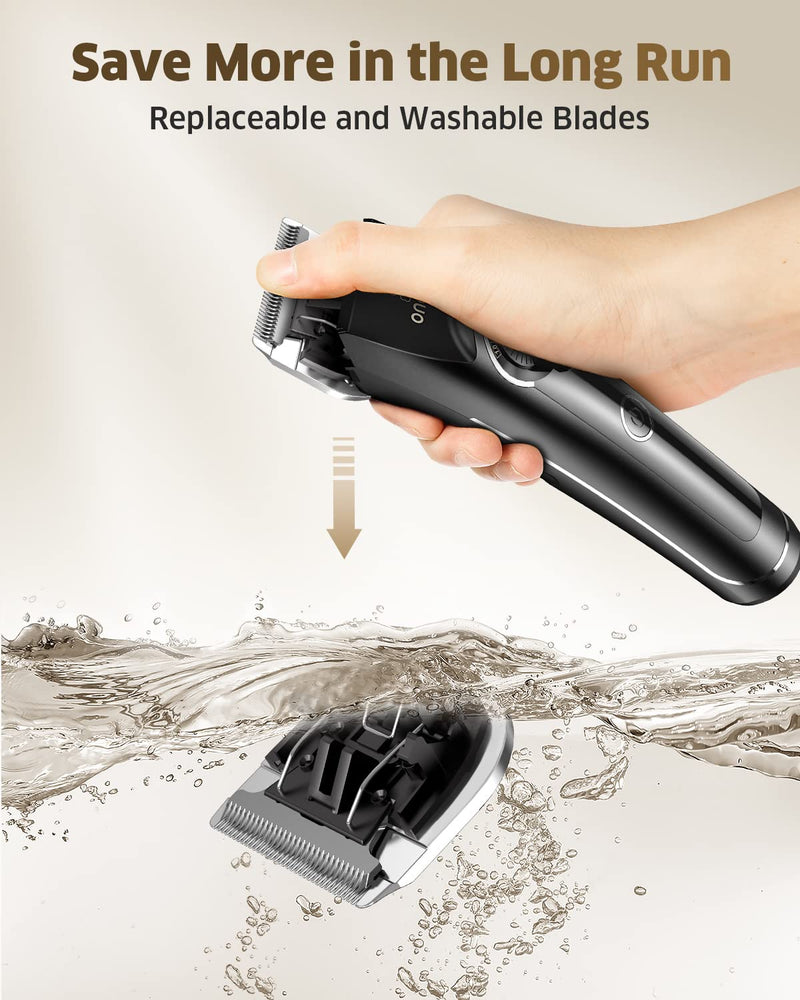 oneisall Dog Clippers for Grooming Doodles Poodles Thick Curly Hair and Replacemenet Blades - PawsPlanet Australia
