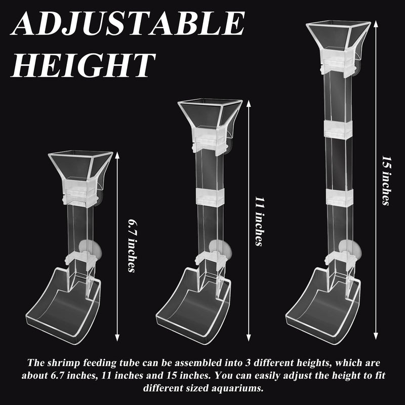 Shrimp Feeding Tube and Dish Set Aquarium Fish Feeder Tube Clear Shrimp Feeder Fish Tank Feeding Supplies with Feeding Ring Cleaning Brush for Fish Tank Aquarium - Prevent Food Scattering - PawsPlanet Australia