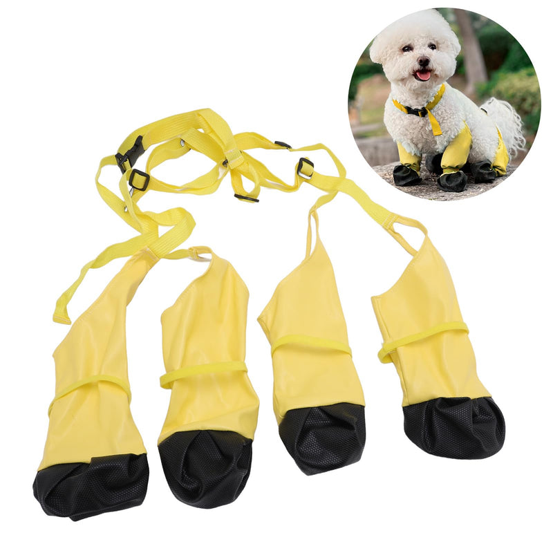 Suspender Boots for Dogs, Dog Paws Boot Leggings Water Proof Dog Boots Anti Slip Dog Shoes, Dog Paws Protector Dirty Proof Dog Booties for Winter Day Outdoor Walking (S) S - PawsPlanet Australia