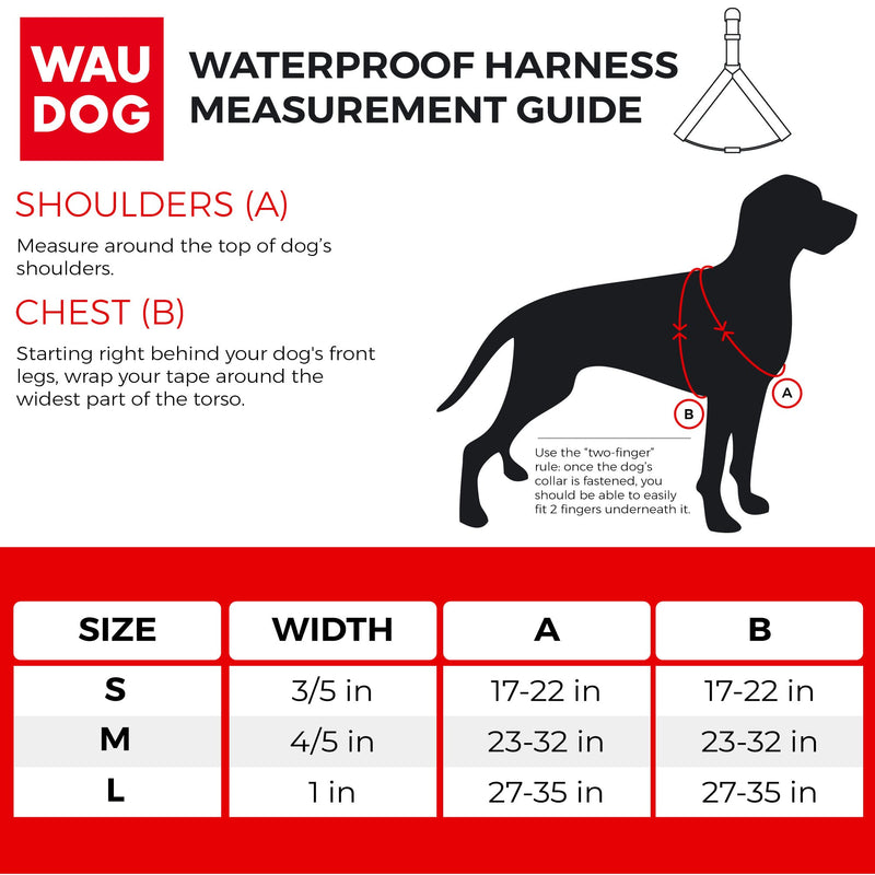 Waterproof Dog Harness - Adjustable Dog Harness for Large Dogs, Small and Medium Dogs - Heavy Duty Dog Harness with Durable Metal Clasp and QR Dog Tag - Boy & Girl Dog Harness L: 27-35" Green - PawsPlanet Australia