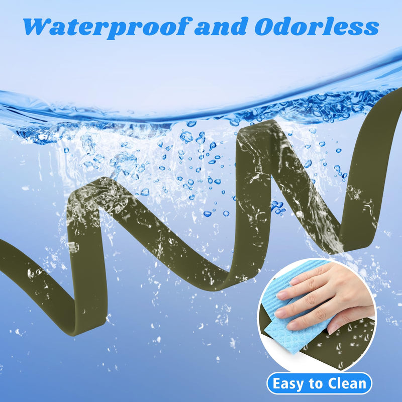 XiaZ Long Leash for Dogs Waterproof, Training Long Line Lead with Padded Handle for Large Medium Small Dogs Outside Walking, Playing, Camping, or Yard (30FT, Olive) 30ft - PawsPlanet Australia