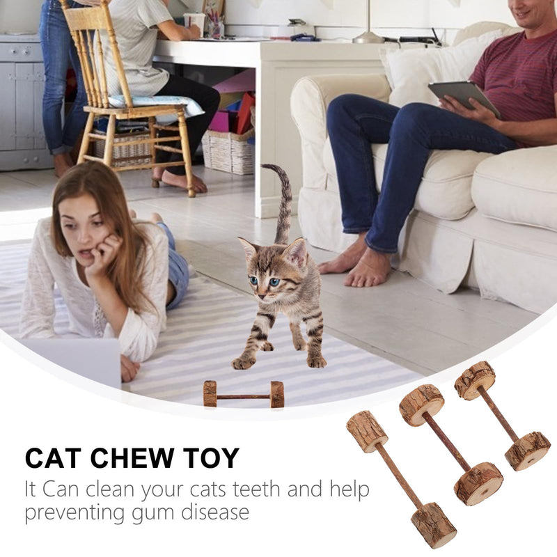 Pack of Matatabi Cat Toys, Chew Toys for Cats, 3 Pieces for Dental Care and Self-Entertainment at Home, Random Style