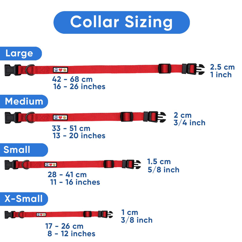 Pawtitas Adjustable Heavy Duty Waterproof Dog Collar with Quick-Release Buckle - Lush Green Collar for Medium Breeds Medium (Pack of 1) - PawsPlanet Australia