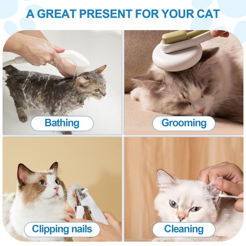 Cat Muzzle for Grooming Nail Trimming with Soft Mesh Covered, Prevent Biting Chewing(L,Black) L Black
