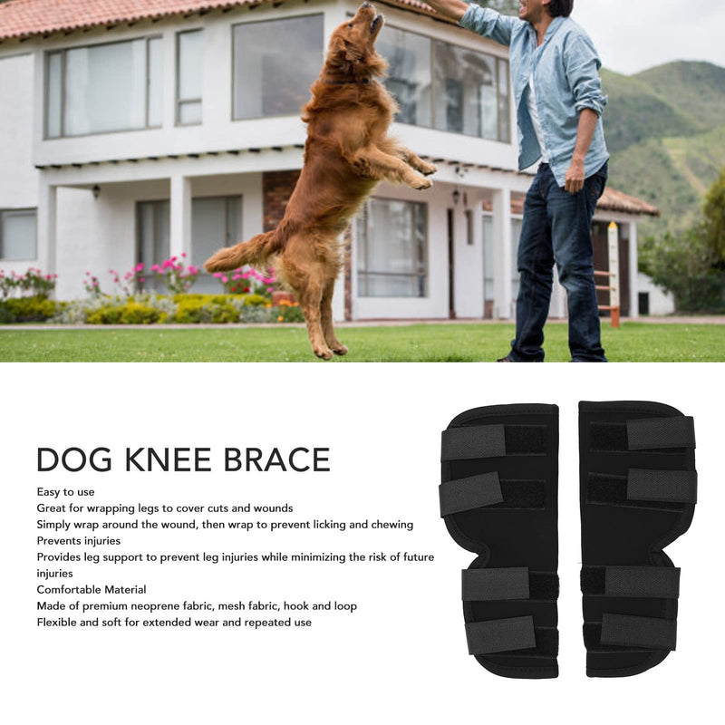 Dog Knee Brace for Hind Leg, Breathable Joint Protection for Pain Relief, Support Brace for the Dog's Rear Leg for Post-Surgery (XL)