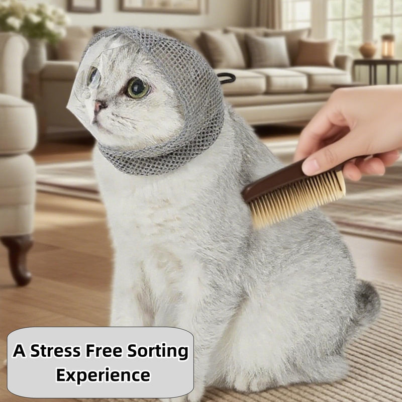 Cat Bubble Muzzle for Cats That Bite Transparent Muzzle for Grooming and Nail Trimming Adjustable Soft Breathable Mesh for Bite Prevention - PawsPlanet Australia