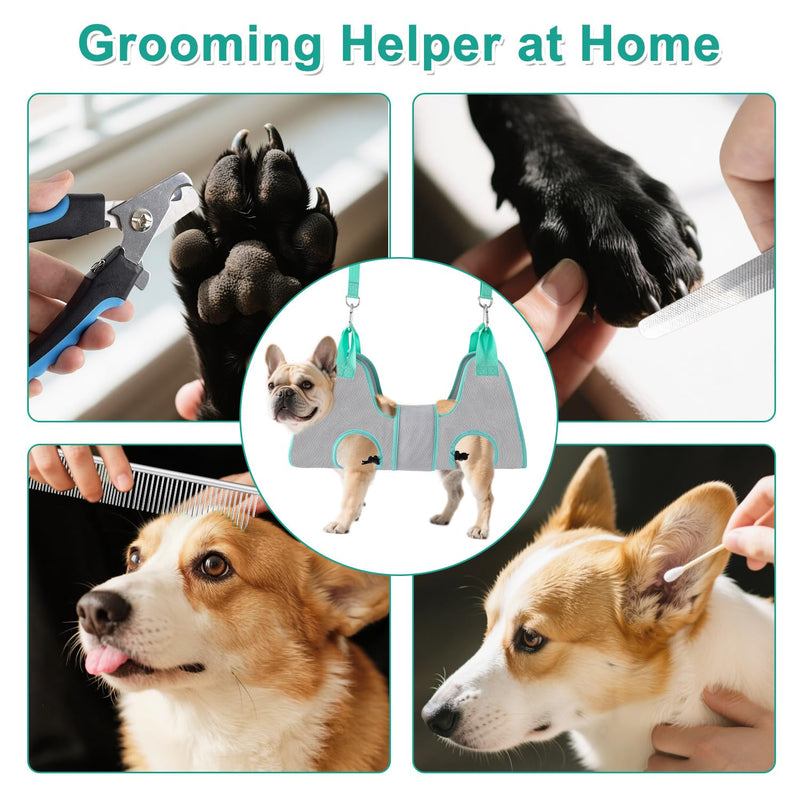 Dog Grooming Hammock, Dog Grooming Harness for Small Dogs, Dog Hanging Harness for Nail Trimming with Pet Nail Clippers Nail Trimmers Grooming Scissors, Dog Grooming Sling - PawsPlanet Australia