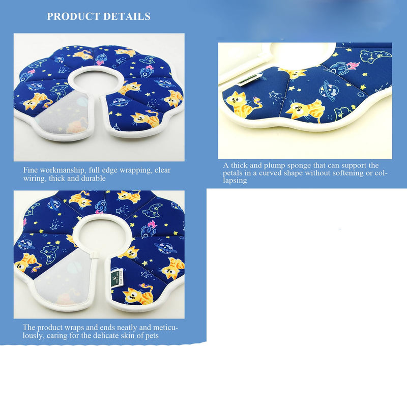 BAMY Cat Recovery Collars Waterproof Pet Cone Stop Licking After Surgery Kitten Elizabethan Collar for Cats Small Dogs (Blue, XS (Neck Circumference 4.3"-5.5")) Blue XS (Neck circumference 4.3"-5.5") - PawsPlanet Australia