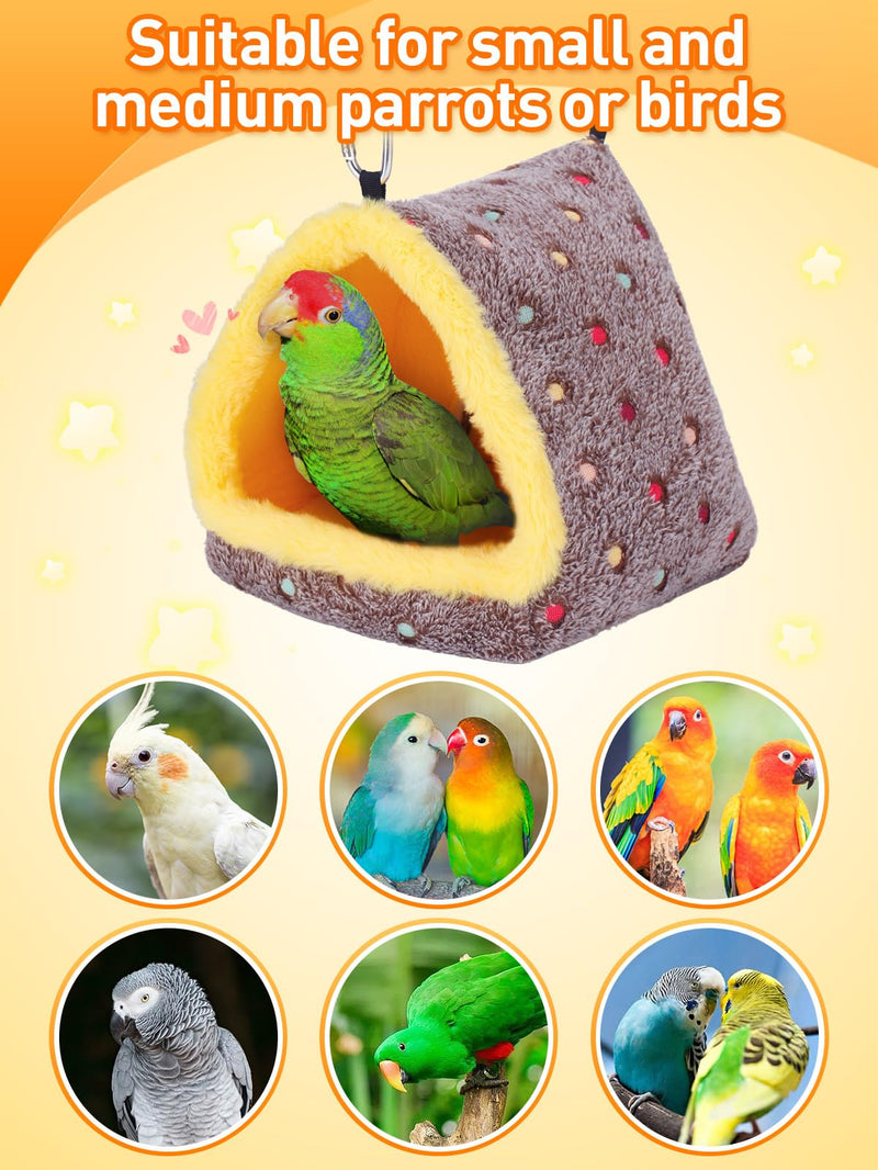 Medium Winter Warm Bird Nest for Cage - Comfortable Bird Bed with Support Board, Hanging Hammock Shed Hideaway Hut Gift for Macaws African Grey Amazon Parrots Medium - PawsPlanet Australia