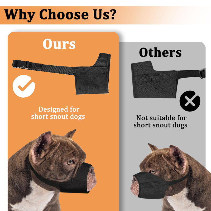 Basket Muzzle(BK-M) & Fabric Muzzle(XL) Set for Pitbull Rottweiler Anti Fighting Chewing - PawsPlanet Australia