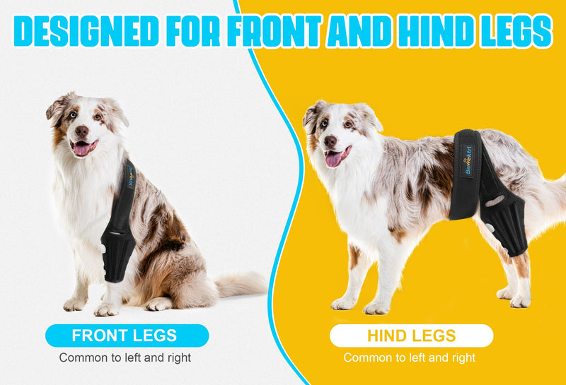 Dog Knee Brace for Torn ACL Hind Leg, Rear Leg Brace Support for Cruciate Ligament Injury, Joint Pain and Muscle Sore, Easy to Put On and Off Dog Braces for Back Leg L - PawsPlanet Australia