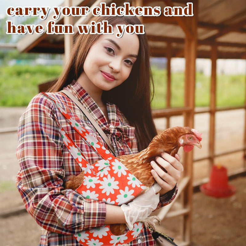 2 Pack Chicken Carrier Bag Saddle, Canvas Chicken Holder Sling Catching Hand Bag for Hen Rooster Poultry Poultry Transport, Travel - PawsPlanet Australia