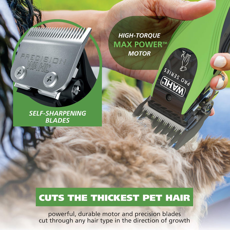 Wahl Pro Series Lithium Ion Cordless Dog Grooming Kit – Rechargeable, Heavy-Duty Dog Clippers for Thick Coats – Model 3025854 - PawsPlanet Australia