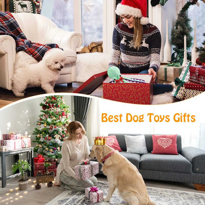 Squeaky Dog Toys for Large Dogs: Plush Dog Toys with Soft Fabric - Pet Toys for Small, Medium, and Large Dogs - Puppy Toys to Keep Them Busy Green - PawsPlanet Australia