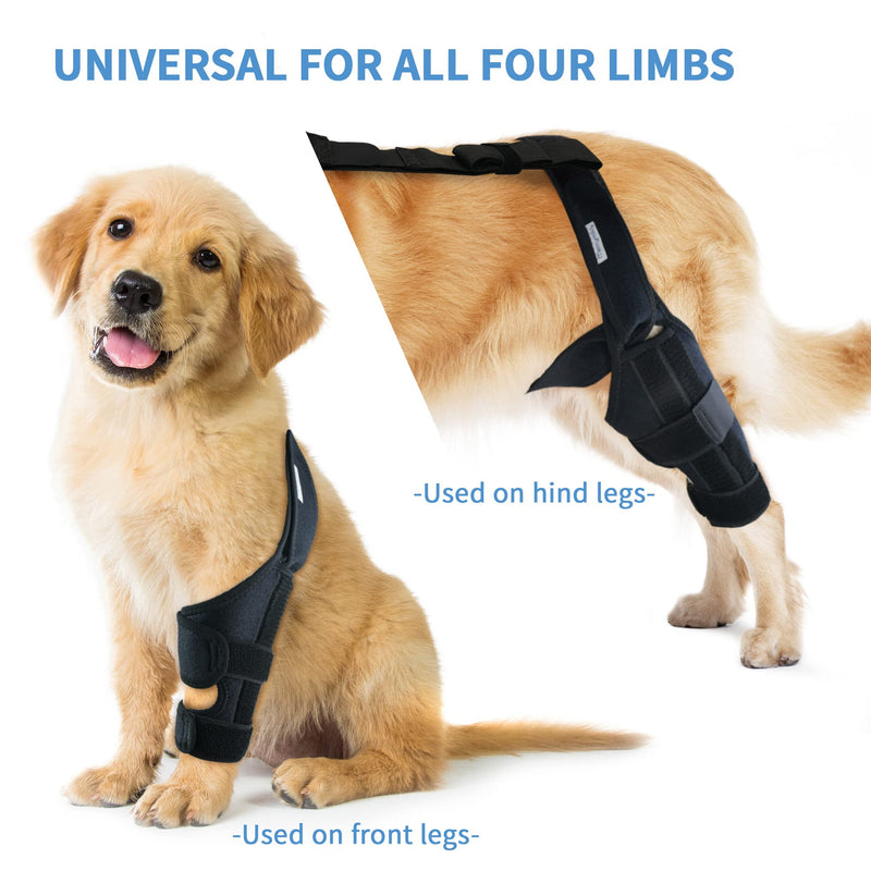 Dog Knee Brace for Hind and Rear Leg, Support for Dog ACL CCL Cruciate Ligament Injury Joint Pain and Muscle Sore, Size S - PawsPlanet Australia