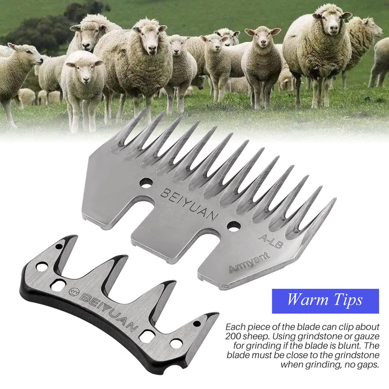 Sheep Shears Replacement Blades, Sheep Shear Clipper Blades, Detachable Blades for Professional Electric Cutter Wool Comb Sheep Clippers, for Grooming Goats Llamas Pet Animals - PawsPlanet Australia