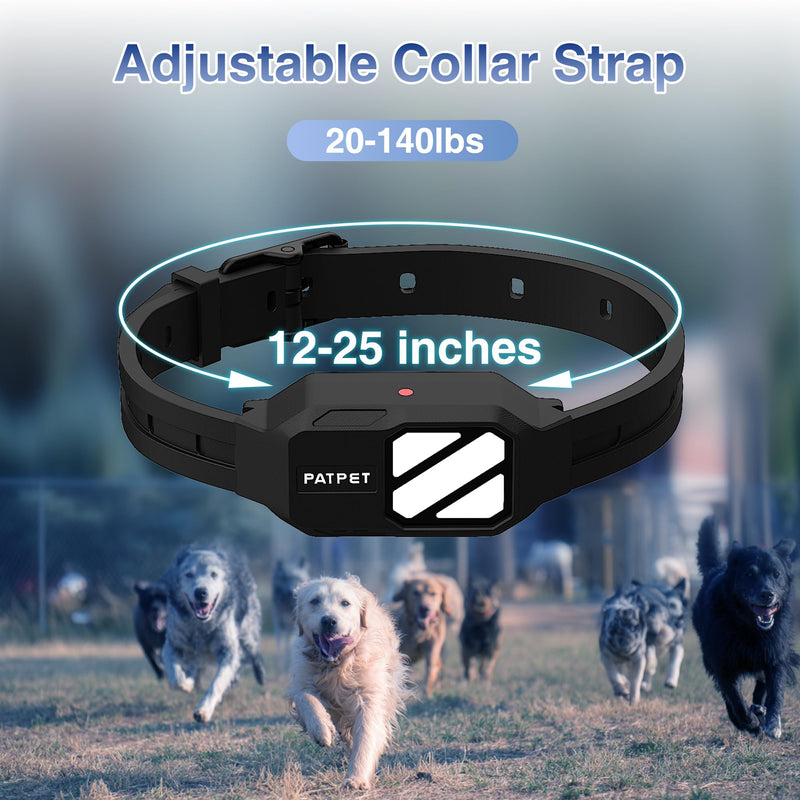 PATPET Training Collar for Dogs, 4200Ft Dog Training Collar with Remote, 3 Training Modes Beep, Vibration, Static, Rechargeable Electric Collars for Medium Large Dogs Black 2 Collars - PawsPlanet Australia