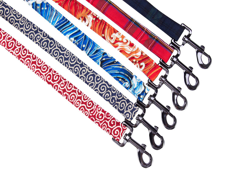 Unique style paws Christmas Handmade Durable Dog Leash with Soft and Comfy Handle for Dogs and Cats 3 Size and 6 Pattern Medium RedPlaid - PawsPlanet Australia
