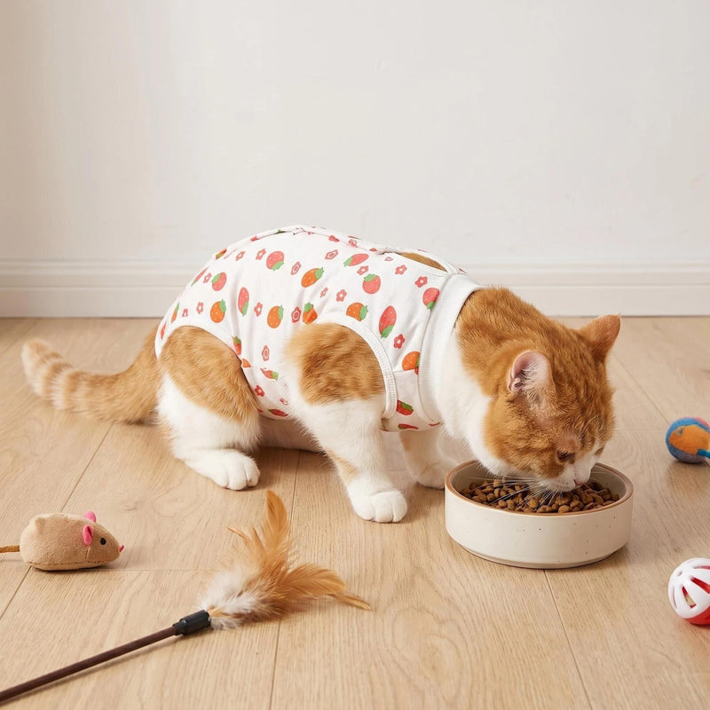 Cat Recovery Suit Post Surgery, Soft Breathable Surgical Onesie for Cats & Kittens, Alternative for Spay Recovery & Wound Protection