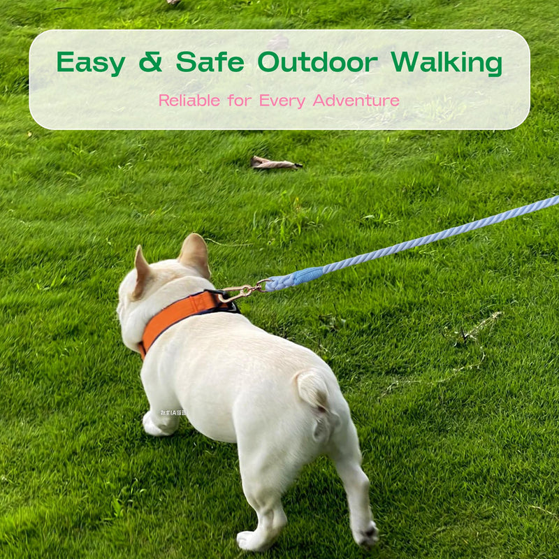 Natural Cotton Dog Leash, 6 FT Heavy Duty Rope Leash with Comfortable Handle, Durable Dog Lead for Walking and Training-Sky Breeze Sky Breeze - PawsPlanet Australia