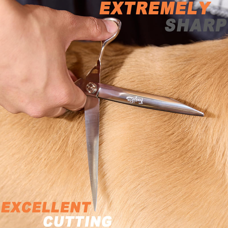 High-end Professional Dog Grooming Scissors Pet Grooming Shears 8 Inches Extremely Very Sharp Made Of Stainless Steel Alloy By Hand For Dog Cat Groomer 8inch Shears - PawsPlanet Australia