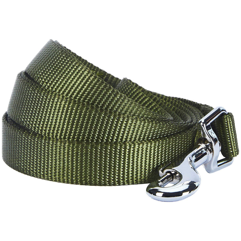 Blueberry Pet Essentials Bundle Set - Small Military Green Leash + Small Double Leash - PawsPlanet Australia