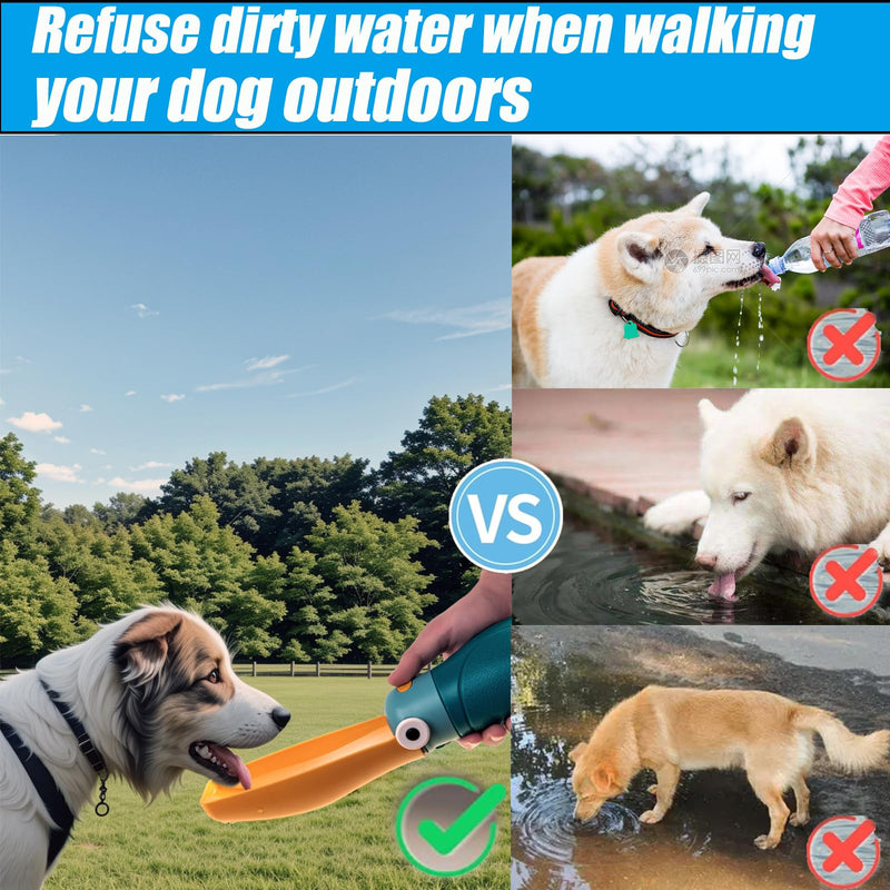 17oz Hornbill Water Cup Dog Water Bottle for Walking, Portable Collapsible Dog Water Bottle, Cat Walking and Hiking Puppy Gift, Outdoor Pet Drinking Waters Bottles for Camping - PawsPlanet Australia