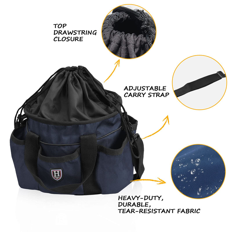 Harrison Howard Premium Horse Grooming Organizer Bag Horse Grooming Tote Bag-Deep Navy Deep Navy - PawsPlanet Australia