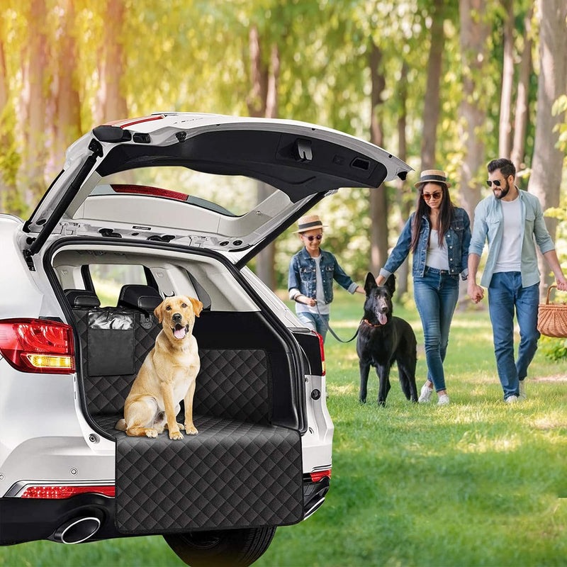 Focuspet Car Boot Cover for Dogs,Non Slip Dog Boot Liner Protector with Bumper Flap,Car Boot Cover for Dogs Waterproof Dirt Resistant with Side Protection 185x105x36CM Universal for Car SUV Trucks - PawsPlanet Australia