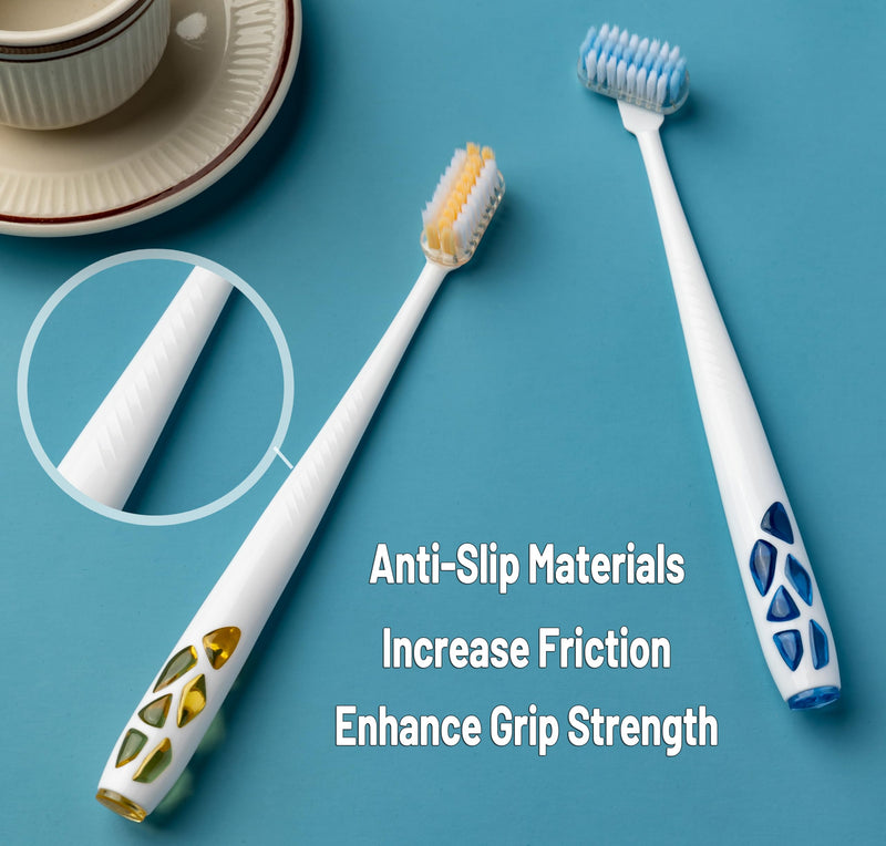 E.M&S.T by Emmeliestella Dog Toothbrush for Large Dogs, Pet Dental Care, Reduce Pets Teeth Plaque, Oral Hygiene, Deep Clean, Soft Bristles, 360 Rotating Brush Head, Removing Bad Breath Tartar, 3PCS - PawsPlanet Australia