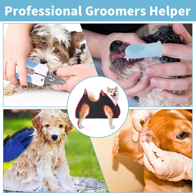 Pet Dog Grooming Hammock, Cat Hammock Restraint Bag for Small Medium Large Pets, Dog Grooming Helper for Trimming Nail and Ear Eye Care, with Nail Clippers, Free Nail File - PawsPlanet Australia