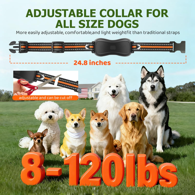 Shock Collar for Dog - 3300FT Dog Shock Collar with Remote, IP67 Waterproof Training Collar with 3 Modes & LED Light, Rechargeable e Collar for Large Medium Small Dogs - PawsPlanet Australia