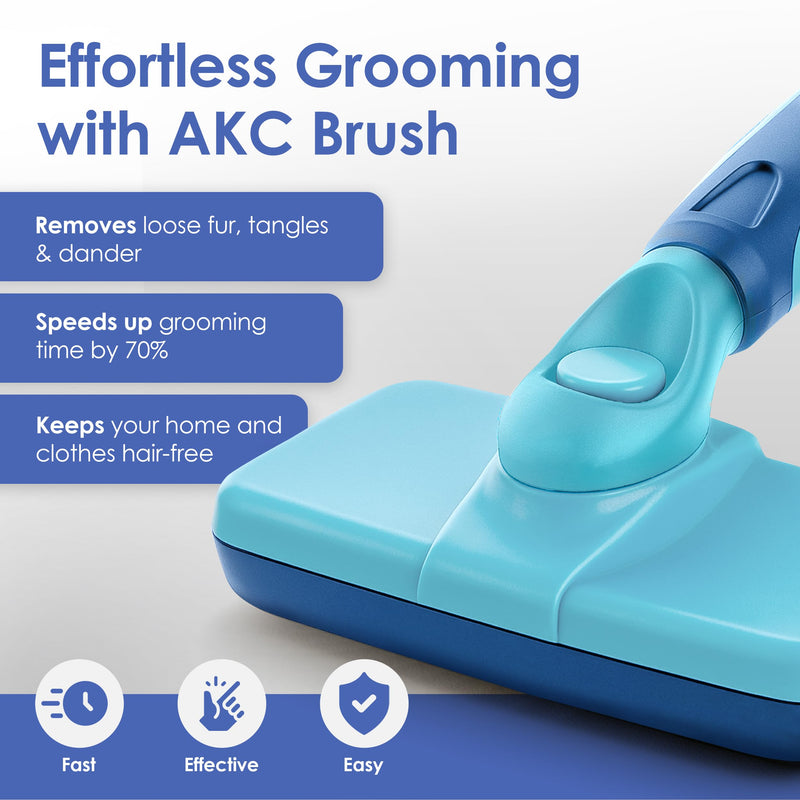 American Kennel Club-Self-Cleaning Slicker Brush for Dogs & Cats |Pet Grooming Brush |Removes Loose Hair, Mats & Tangles | Gentle Deshedding Tool for All Coat Types | Skin Friendly & Easy-Clean Design Self Cleaning Slicker Brush