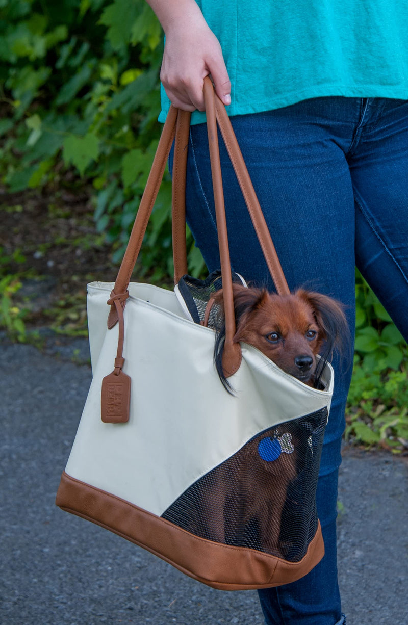 Pet Gear Tote/Sling Carrier for Cats/Dogs, Storage Pocket, Removable Washable Liner, Zippered Top and Mesh Windows, 2 Models, 6 Colors NEW Sand - PawsPlanet Australia