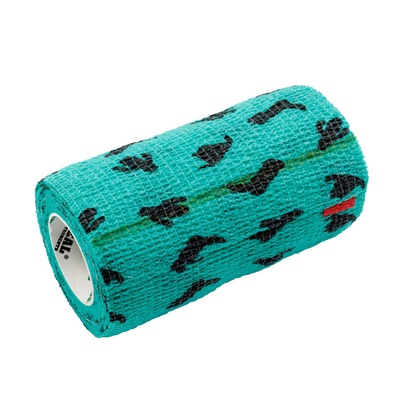 Syrflex Cohesive Bandage 4” Teal Boot and Cactus 4pk 4" - PawsPlanet Australia