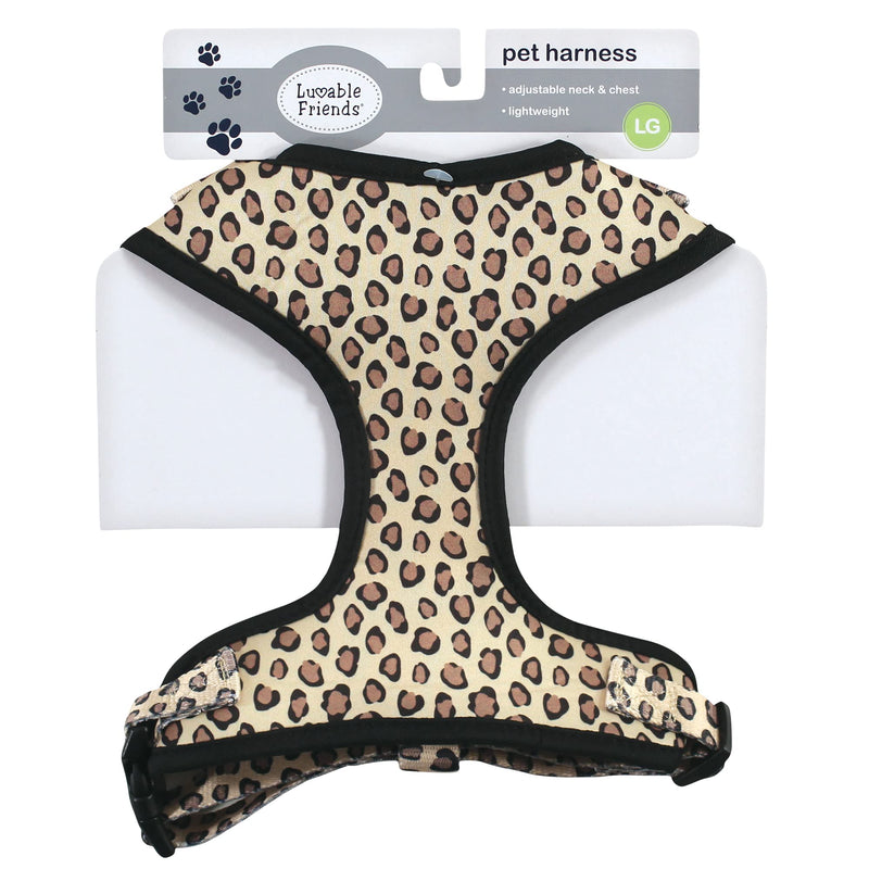Luvable Friends Unisex Pet Harness, Leopard, Medium - PawsPlanet Australia