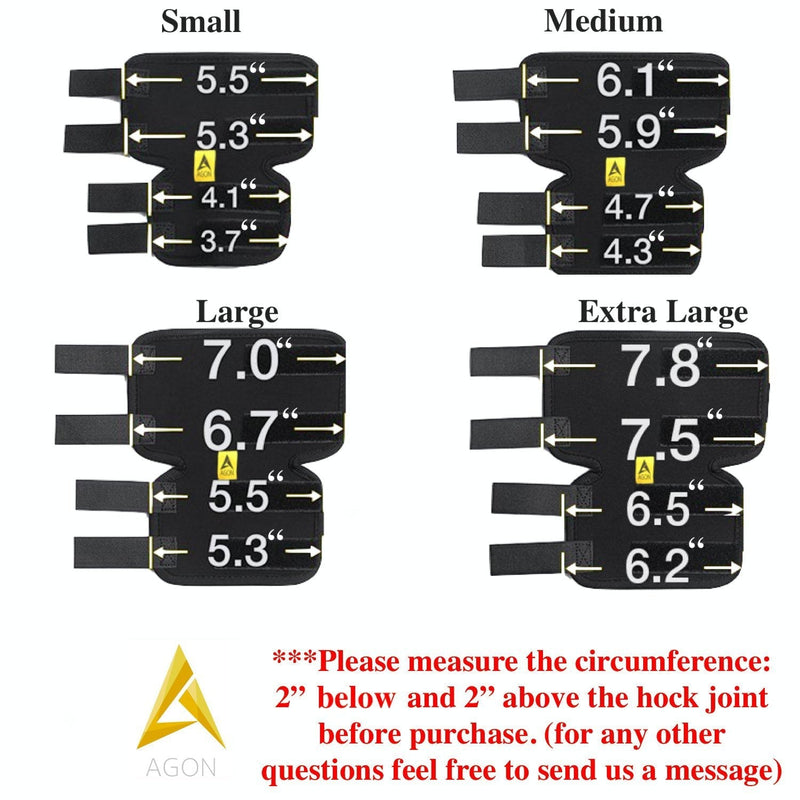 AGON® Canine Dog Hock Brace Rear Leg Joint Wrap Protects Wounds as They Heal, Compression Wrap, Heals and Prevents Injuries and Sprains Helps with Loss of Stability Caused by Arthritis Small - PawsPlanet Australia