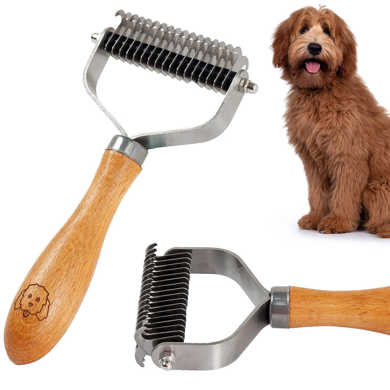 We Love Doodles Large Slicker Brush For Dogs & Dog Dematting Comb - Easily Remove Dog Tangles - PawsPlanet Australia