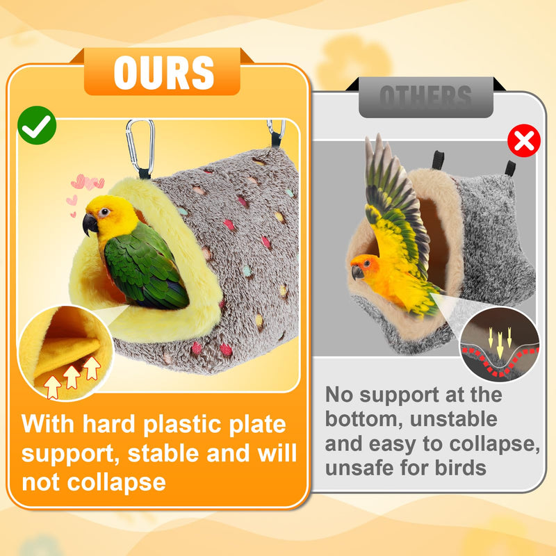 MEWTOGO Medium Warm Bird Nest House - Cozy Bird Bed for Cage with Mat, Hanging Hammock Shed Hideaway Hut for Budgerigar Monk Parakeet Rose-Ringed Parakeet Plain Parakeet Sun Conure Cockatiel - PawsPlanet Australia