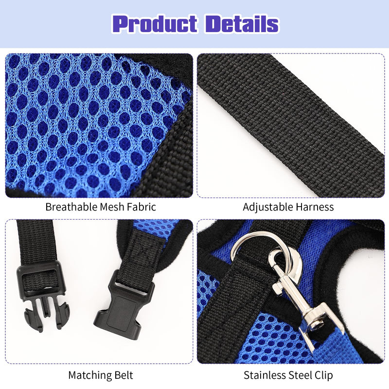 4Pcs Adjustable Chicken Harness Safe Convenient Breathable Comfortable Suitable for Small Animal Training Can Be Used As a Chickens Leashes and Harnesses (Medium) - PawsPlanet Australia