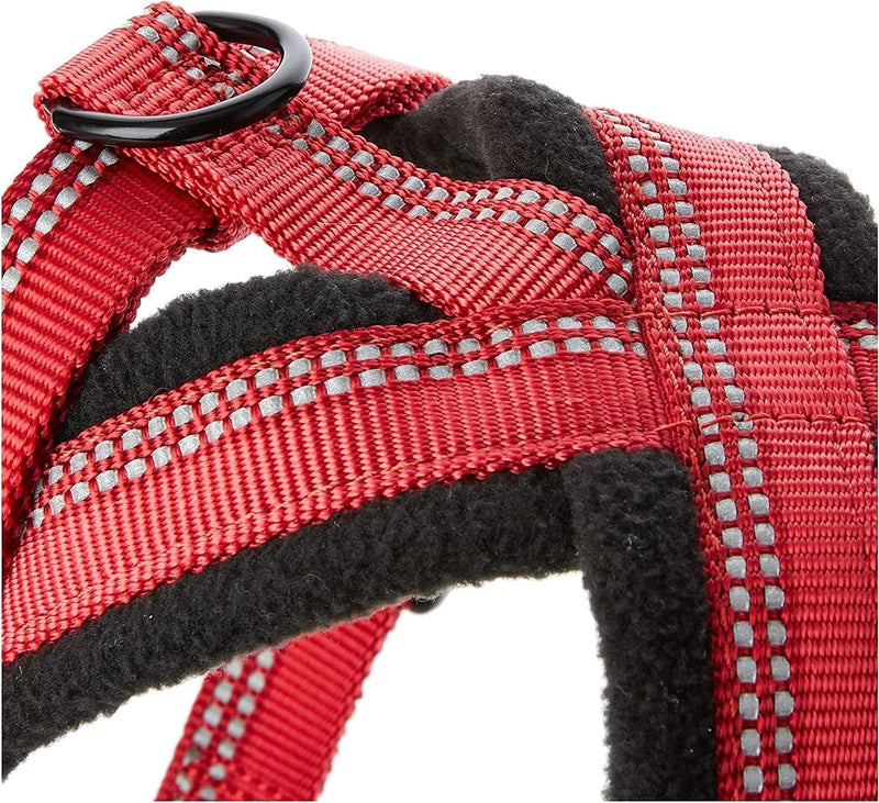 Halti Comfy Harness - Lightweight, Fleece-Lined, Reflective and Adjustable Dog Harness, Front & Back Ring for a Dog Lead, Great for Puppy Walks (Size X-Large) - PawsPlanet Australia