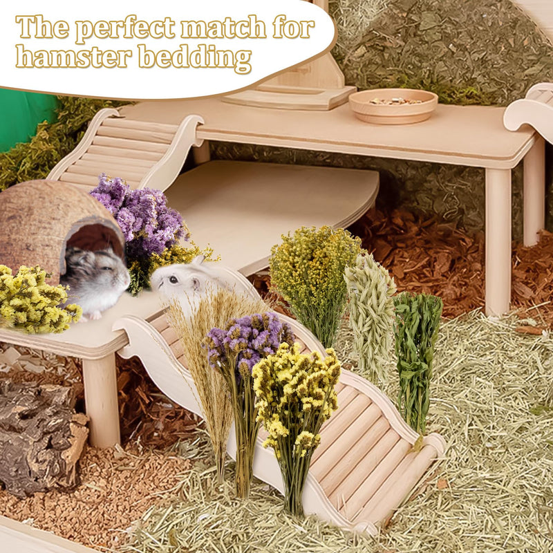 Sukh Herb Bedding Habitat Decor - Natural Flower Habitat Decor Natural Hamster Bedding Mate Natural Hamster Sprays Hamster Cage Decor for Guinea Pig,Dwarf Hamster,Golden Bears Or Other Small Pets - PawsPlanet Australia