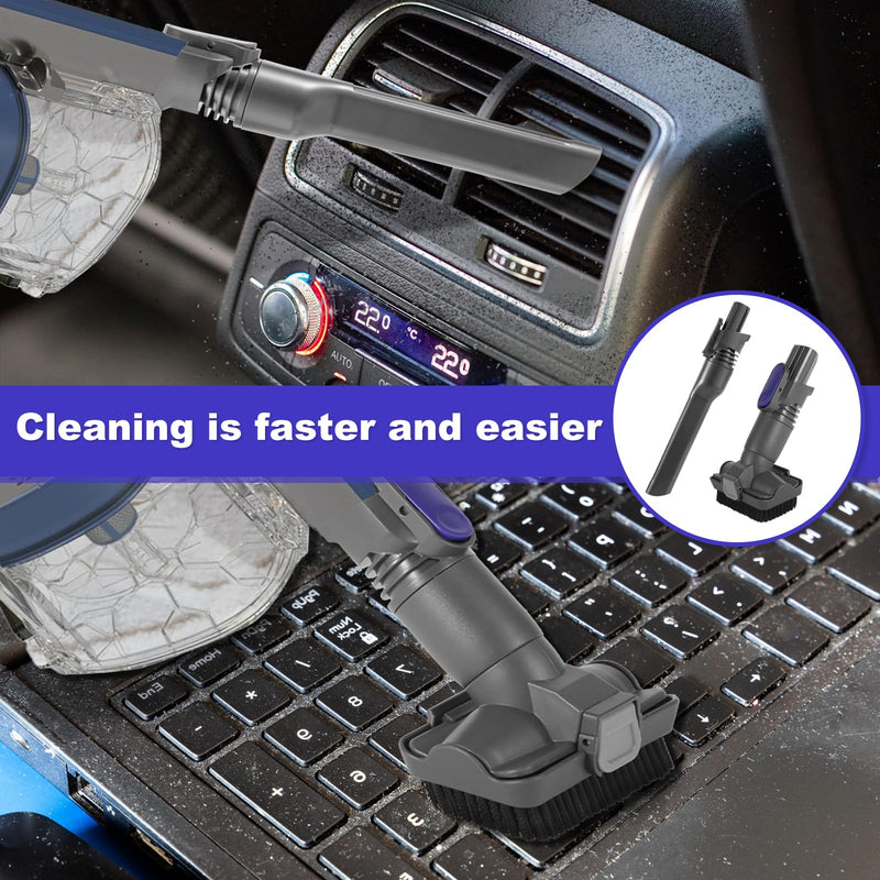 IX141 Vacuum Crevice Tool Brush Replacement Parts Compatible with Shark Pet Cordless Stick IZ162H IZ361H IX140 IX141 IZ140 IZ142 UZ145 Removable Two-in-one Tool Brush Attachments for D-Shaped Vacuum - PawsPlanet Australia