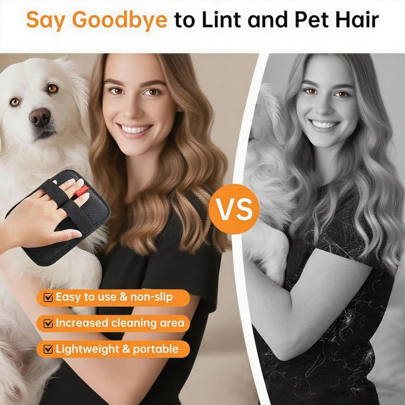 2 Pieces Pet Hair Remover, for Cat Hair Remover, Dog Hair Remover Couch Furnishings, Rug, Drape Upgraded Animal Fur Removal Implement, Cat and Dog Grooming Gloves - PawsPlanet Australia