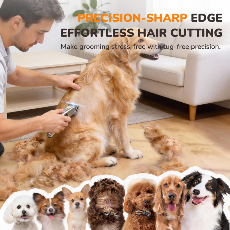 5-in-1 Ceramic Adjustable Dog Grooming Replacement Blades Compatible with Wahl Animal Clippers: Arco, Bravura, Chromado, Creativa, Figura, Motion 5-in-1 Ceramic