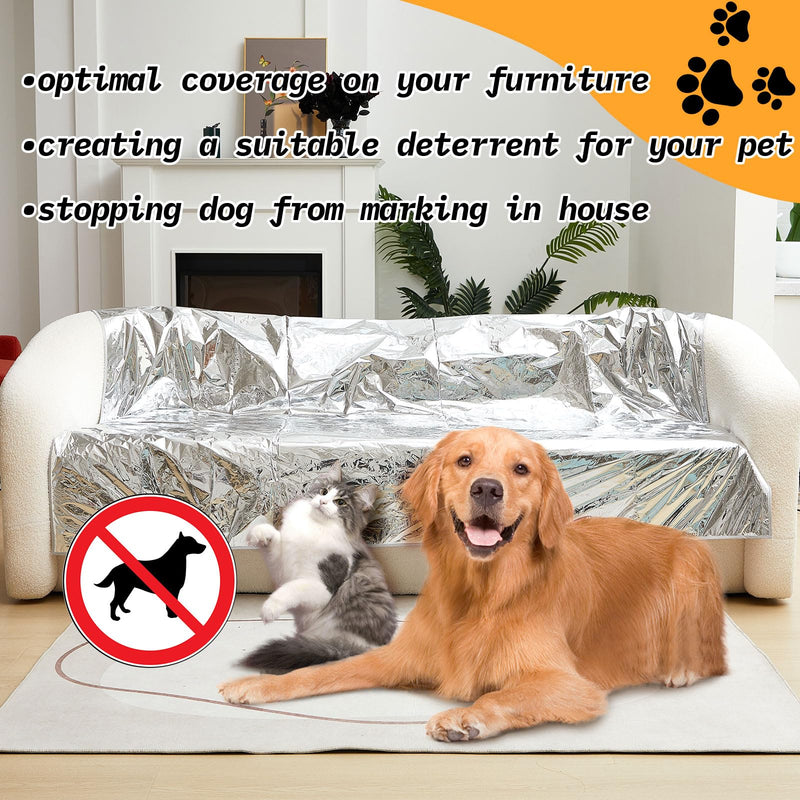 Kigley 1 Pcs Pet Deterrent Mat to Keep Dogs Off Couch, Non-Electric Cat & Dog Deterrent Mat Pain Free Couch Covers to Keep Pets Off Furniture Bed Indoor (72" × 56.3",Khaki) 72" × 56.3" Khaki