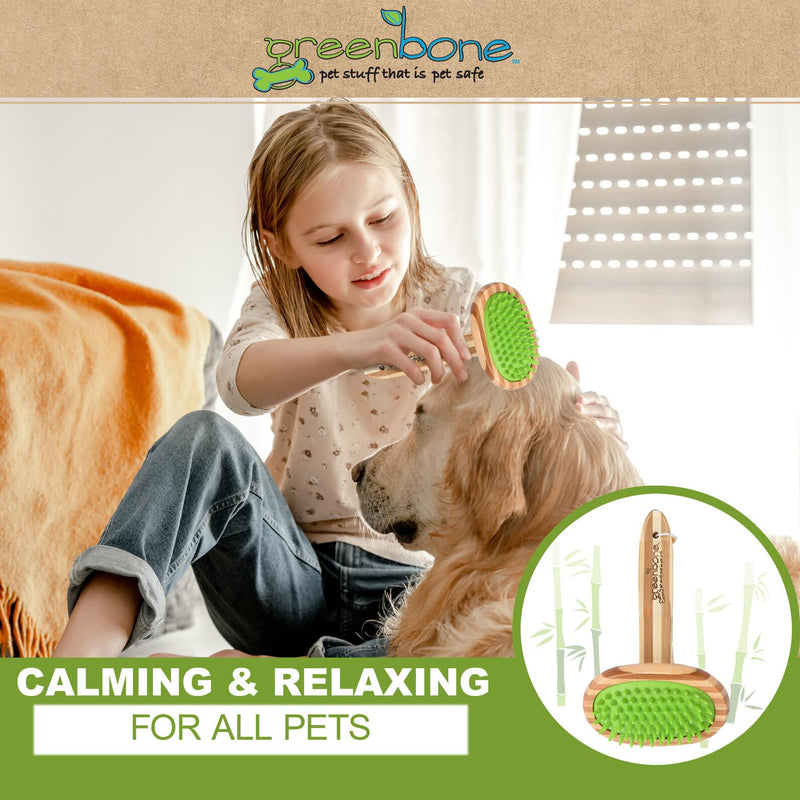 Pet Spa Massager - All-Natural Bamboo Pet Grooming Tool - Entirely Made from Sustainable Bamboo for Dogs & Cats - PawsPlanet Australia