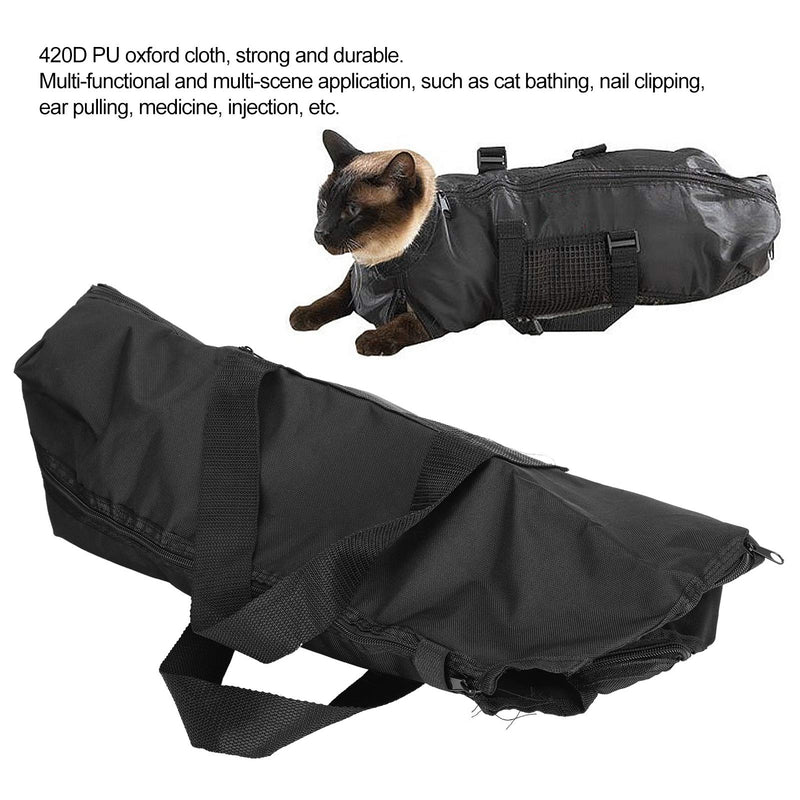 Annadue Cat Grooming Bath Retention Bag, No Scratching, Pet Wash Shower Bag for Claw and Nail Trimming
